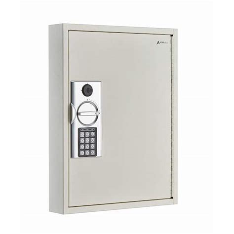 60-key steel heavy-duty digital lock key cabinet white|AdirOffice Electronic/Keypad Cabinet Key Safe .